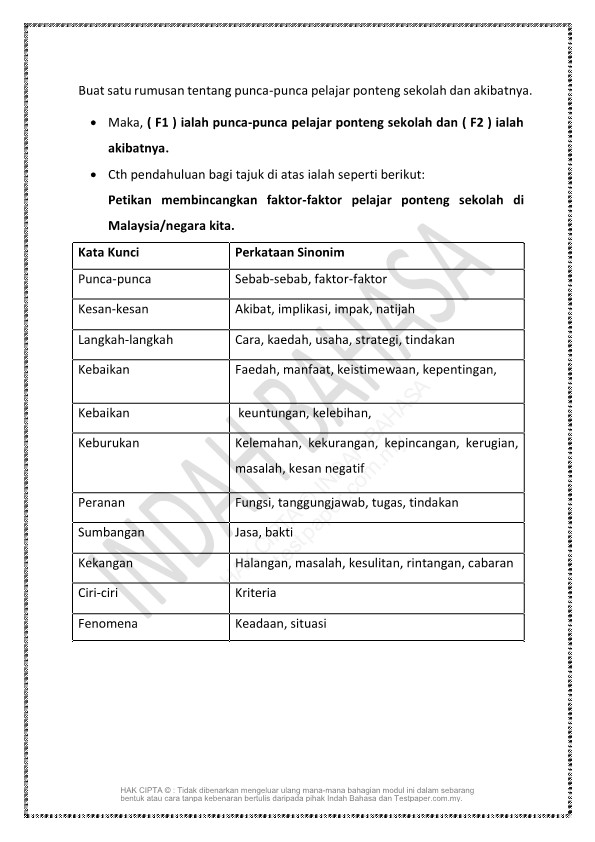 Koleksi Soalan Peperiksaan  Percubaan  Ramalan  Latihan  Nota