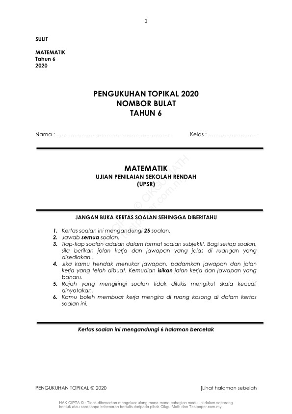 Koleksi Soalan Peperiksaan  Percubaan  Ramalan  Latihan 